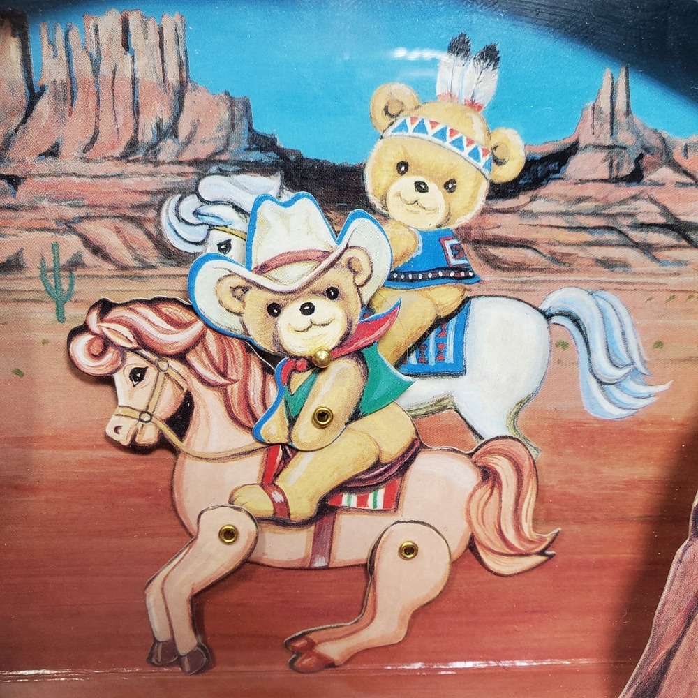 Vintage Otagiri Cowboy Bear Music Box, Plays Happy Trails To You - Tested Works - Picture 2 of 7